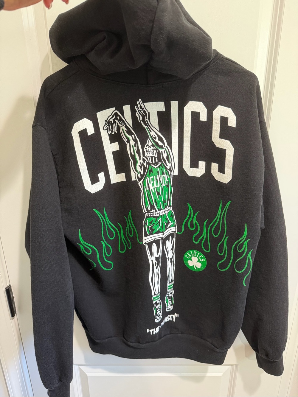 Warren Lotus Celtics Graphic hoodie  Black & Green M